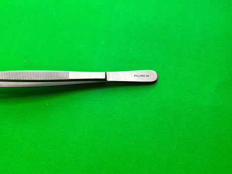 Pilling 35-1858 Debakey Tissue Forceps Straight 1mm Tip, 7-3/4"