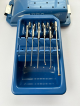 Acufex Set of 6 Micro Arthroscopic Instruments Punch & Graspers With Tray