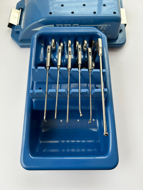 Acufex Set of 6 Micro Arthroscopic Instruments Punch & Graspers With Tray