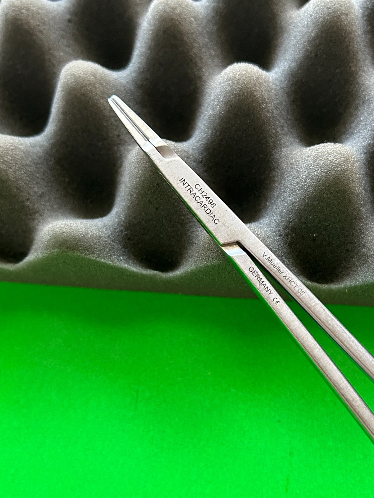 V. Mueller CH2498 Cooley Intracardiac Needle Holder, 10-3/8", TC