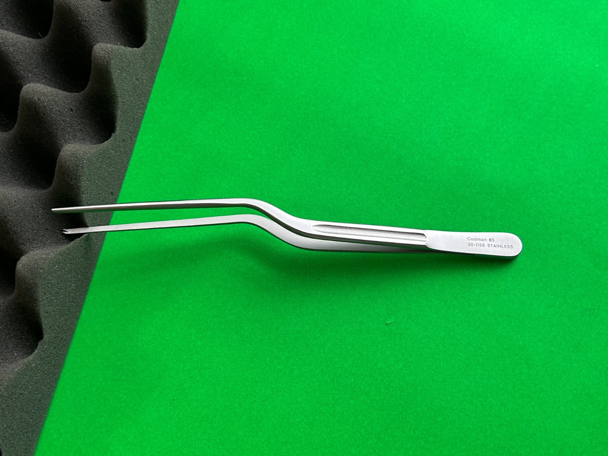 Codman 30-1166 Hoen Tissue Forceps, 1x2 Teeth, 7-3/4"