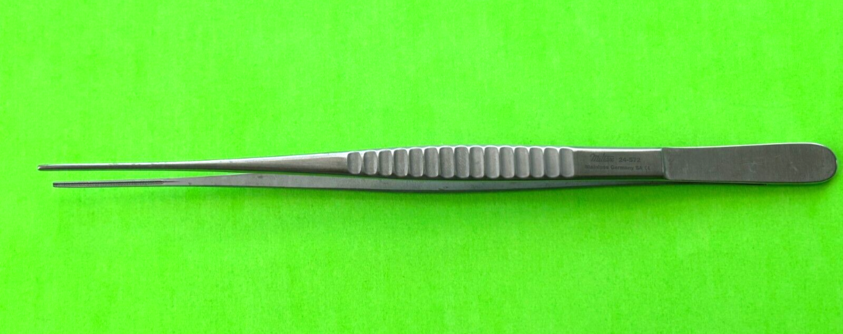 Miltex Surgical 1.5mm Wide DeBakey Tissue Forceps 8"