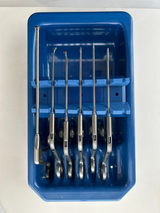 Acufex Set of 6 Micro Arthroscopic Instruments Punch & Graspers With Tray