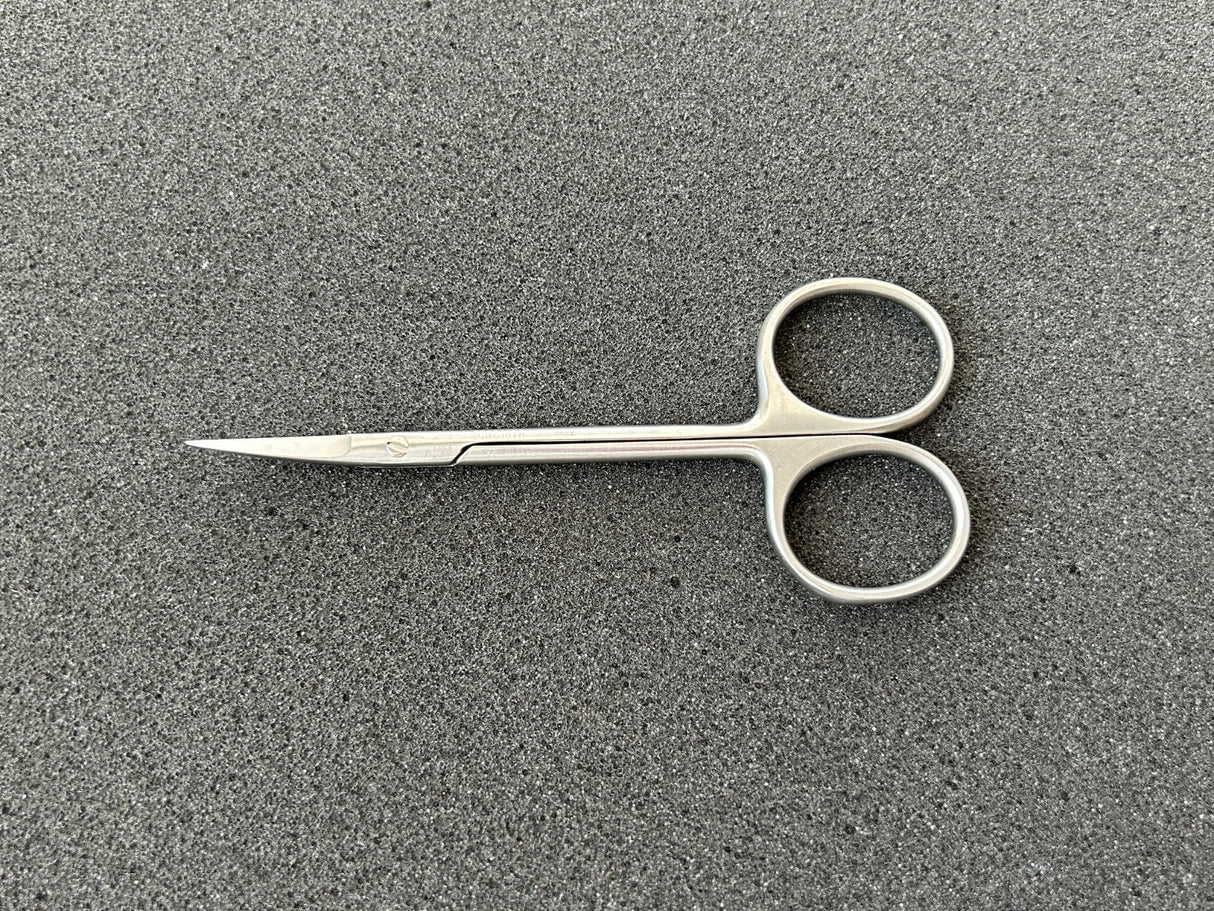 Aesculap BC107R Iris Scissors, Delicate, Curved, 4-3/8"