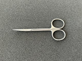 Aesculap BC107R Iris Scissors, Delicate, Curved, 4-3/8"