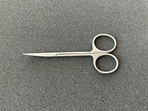 Aesculap BC107R Iris Scissors, Delicate, Curved, 4-3/8"
