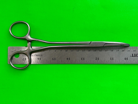 V.Mueller Surgical GL3100 Heany Hysterectomy Forceps, curved 21cm
