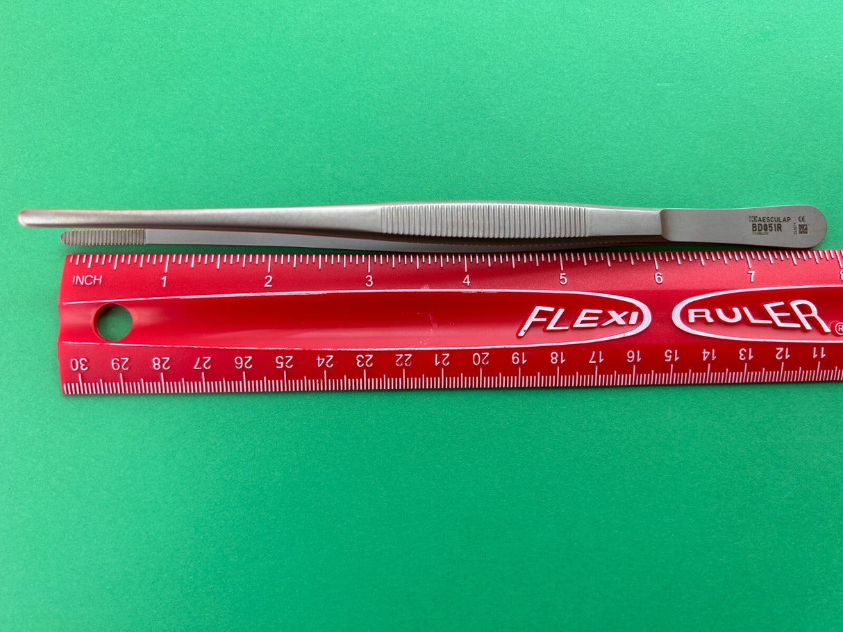 Aesculap Surgical 7-3/4" Dressing Forceps, Serrated