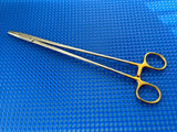 Symmetry Surgical 32-146 Needle Holder; Mayo-Hegar; Straight; TC; 10 in