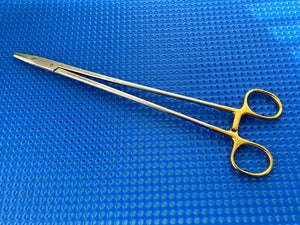 Symmetry Surgical 32-146 Needle Holder; Mayo-Hegar; Straight; TC; 10 in