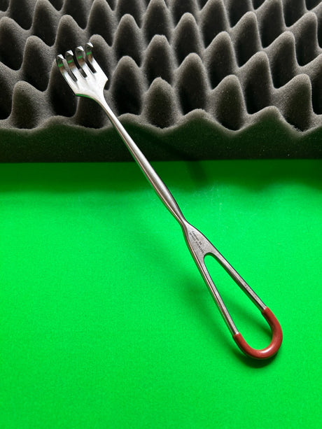 Codman 50-4222 Volkman Retractor; sharp; 4 prong; 9"