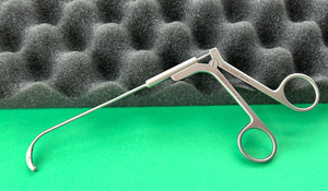 Karl Storz Surgical Heuwieser Antrum Grasping Forceps, Fixed Jaw Curved Down
