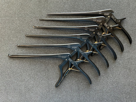 Aesculap Detachable Kerrison Rongeur/Punch 40° Up 1.5mm-6mm Set of 6 Spine/Neuro