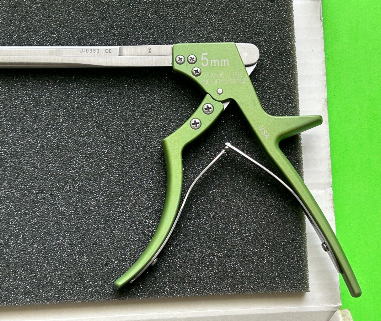 V.Mueller Surgical 90° 5mm Up Bite Chroma-Line Kerrison Rongeur 12"