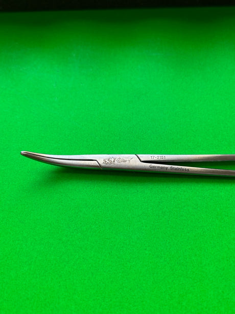 SSI Ultra 17-2151 Schnidt Forceps, Curved, 7.5"