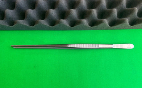 V Mueller SU2338 Tissue Forceps, 1x2 Teeth, 12"