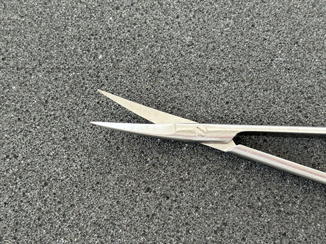 Aesculap BC107R Iris Scissors, Delicate, Curved, 4-3/8"