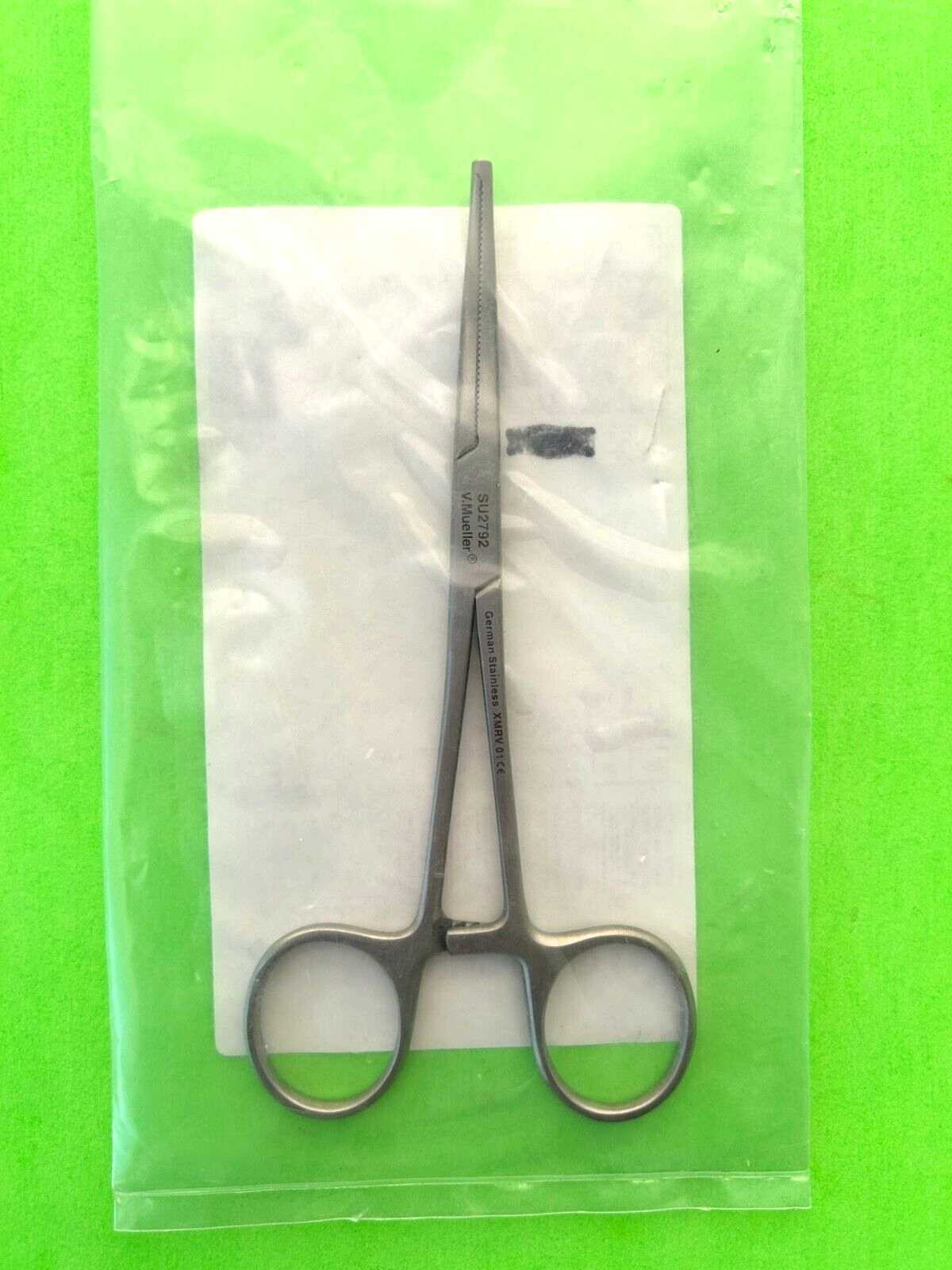 V.Mueller Surgical 5-1/2" Kocher Artery Forceps, Curved 1x2 Teeth