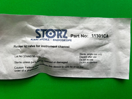 Karl Storz P/N 11301CA Rubber Lip Valve for Instrument Channel