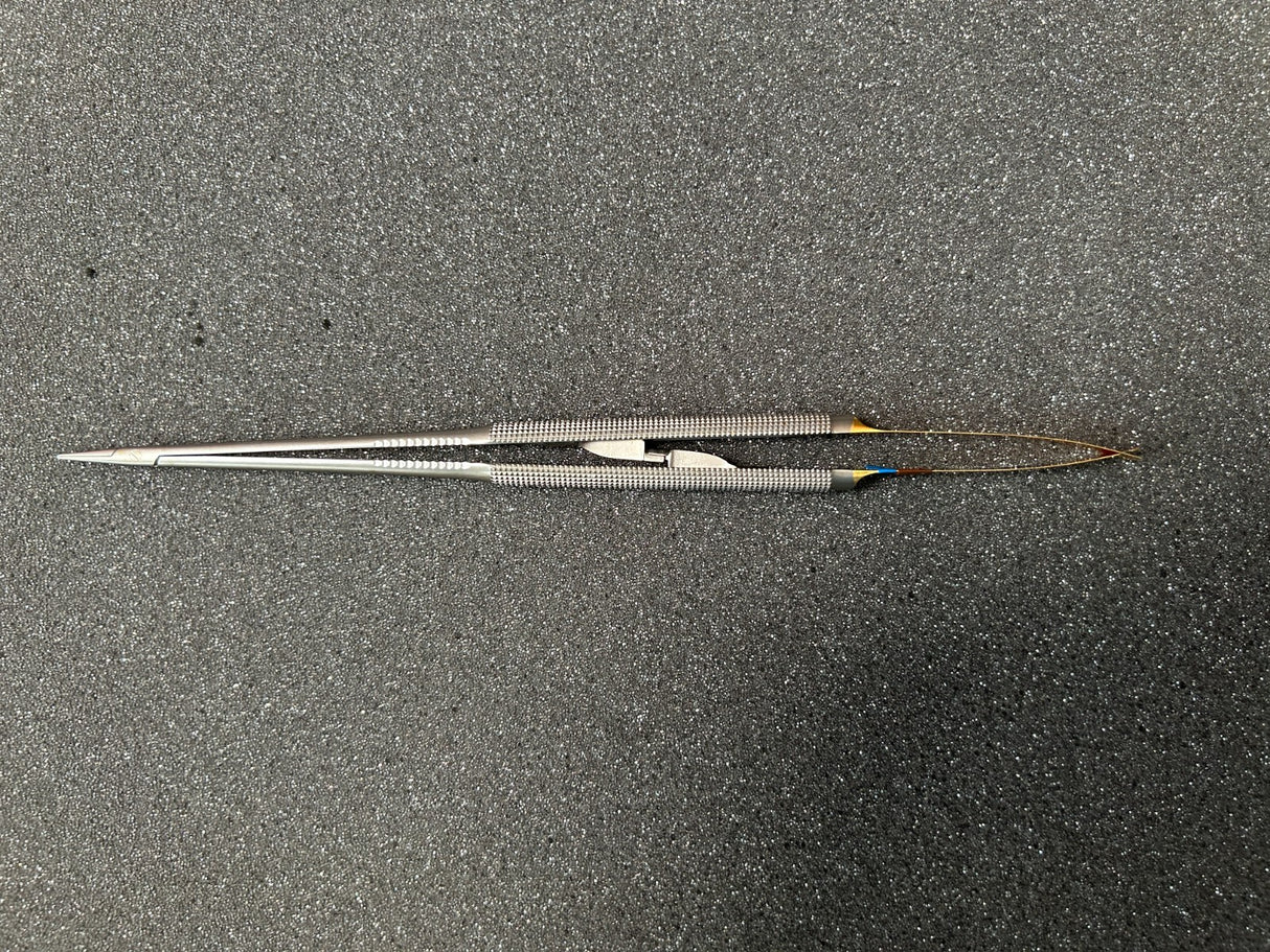 Jarit 278-113 Jarit Micro Stardust Needle Holder 8-1/4" w/Lock Diamond Dust