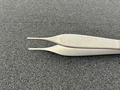Jarit 130-234 Adson Tissue Forceps, 1 x 2 Teeth, 4-3/4"