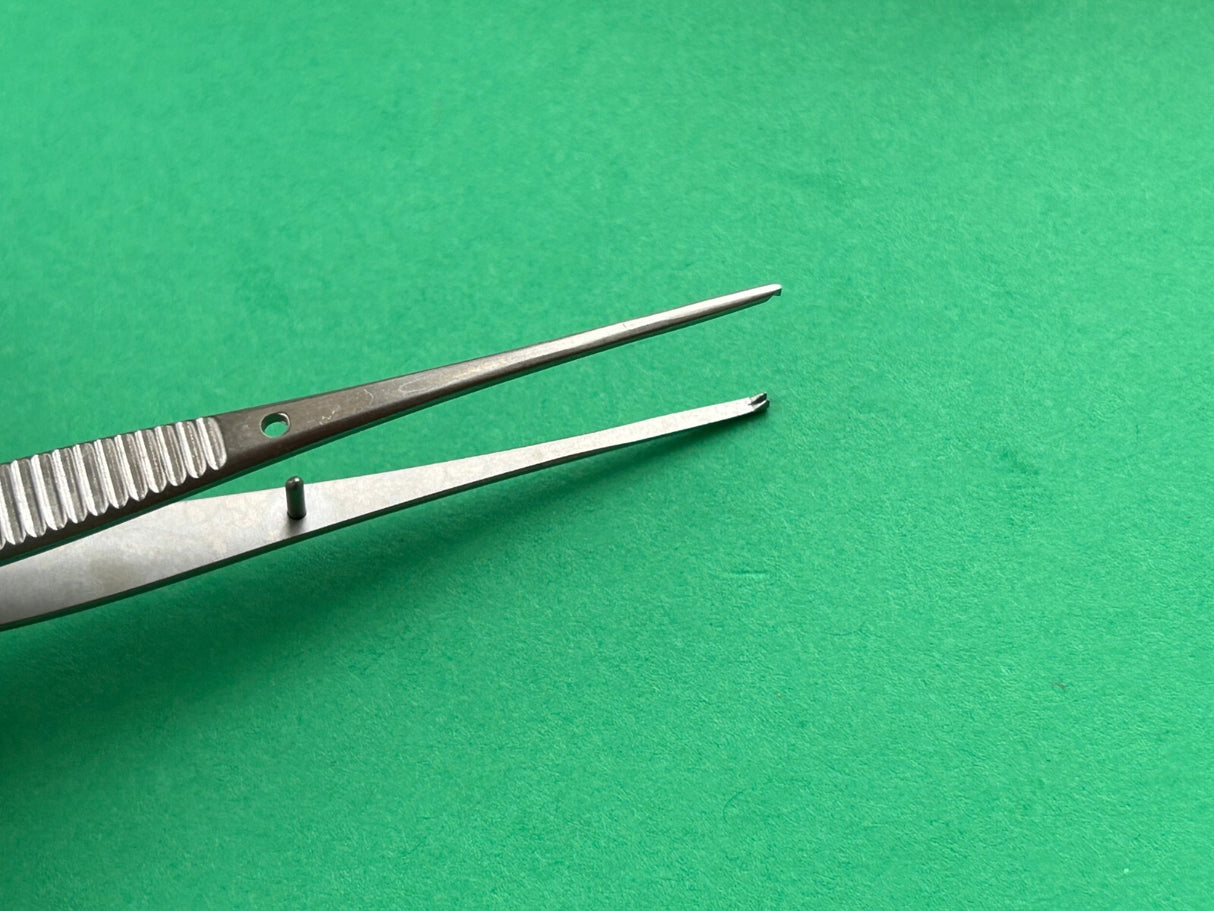 Symmetry Surgical Forceps; Iris; Straight; Extremely Delicate; 1x2 Teeth