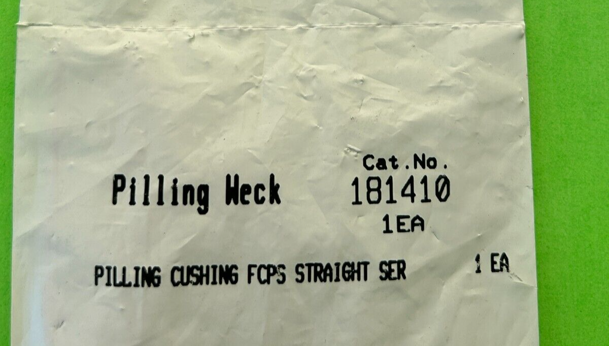 Pilling Weck Surgical 18-1410 Cushing Forceps Straight Serrated