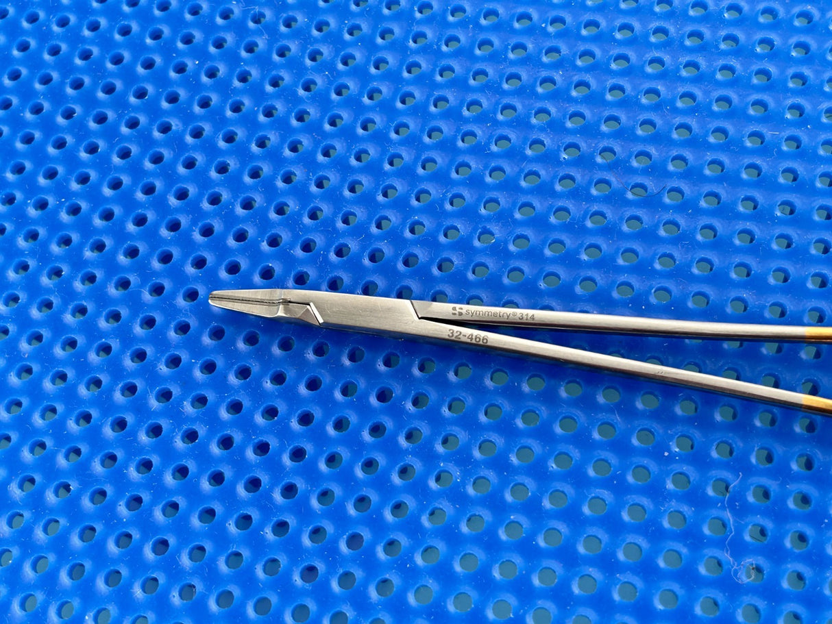 Symmetry Surgical 32-466 Needle Holder; Ryder; Tungsten Carbide; Serrated; 6in