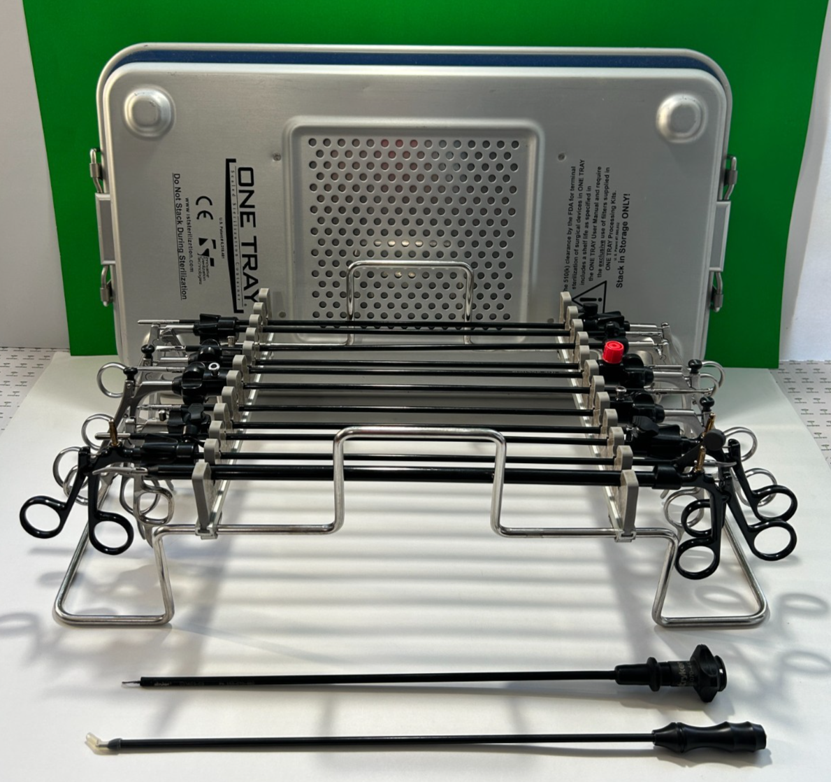 Stryker, V.Mueller, Jarit Laparoscopic 5x33cm Monopolar 13 Instrument Set W Tray