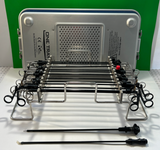 Stryker, V.Mueller, Jarit Laparoscopic 5x33cm Monopolar 13 Instrument Set W Tray