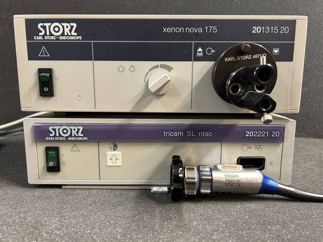 Karl Storz Autoclavable Tricam NTSC Set W/ Xenon Nova 175 Light & Tricam SL NTSC