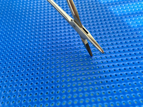 Symmetry Surgical 32-146 Needle Holder; Mayo-Hegar; Straight; TC; 10 in