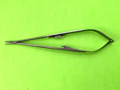 Scanlan Surgical 6-3/4" Diamond Dust Jacobson Microsurgical Needle Holder, Lock