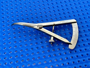 Karl STORZ Surgical E-2405 Castroviejo Marking Caliper, Curved, 86mm, 3.4"