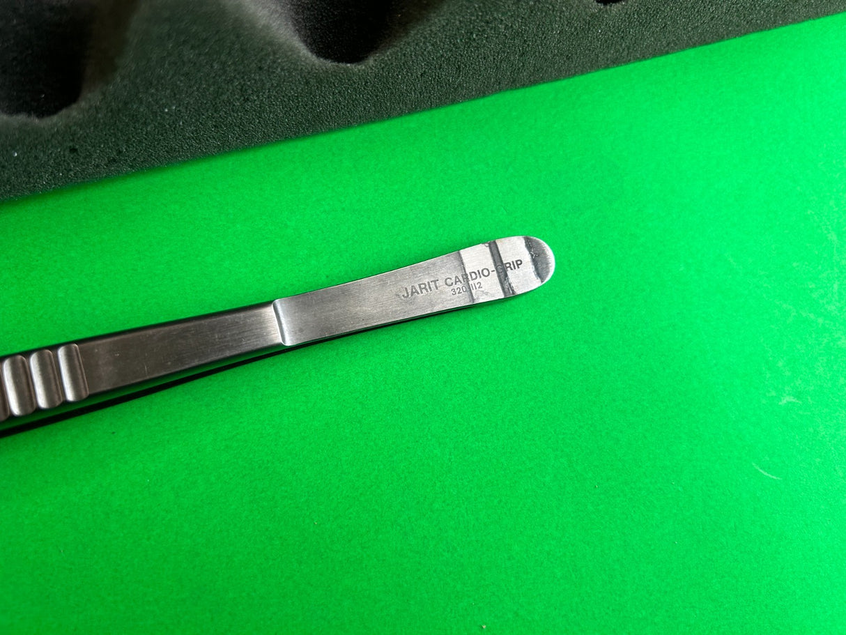 Jarit Cardio Grip 320-112 Debakey Vascular Tissue Forceps 9.5"