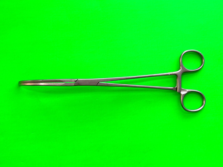 V.Mueller Surgical CH 6352 Glover Cooley Forceps 9-3/4" Curved Jaw