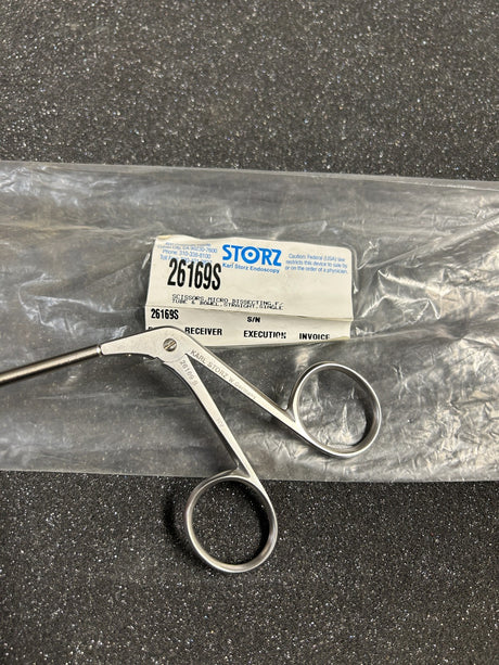 Karl Storz 26169S Single Action Micro Dissecting Scissors, 5.5mm x 33cm
