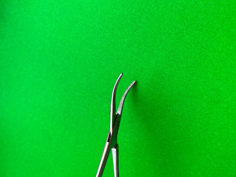 SSI Ultra 15-4112  Micro Halsted Mosquito Forceps, Curved, 4.75"