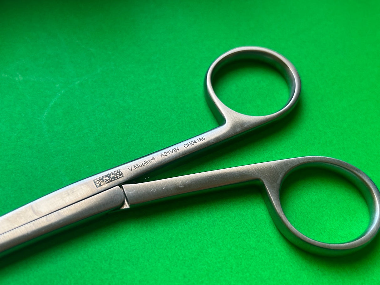 V. Mueller CH04185 Cardiovascular Tube Passer Forcep, 9-3/4"