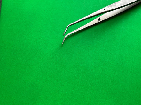 Aesculap BD257R Surgical Angled Dissecting Forceps,  7-7/8"