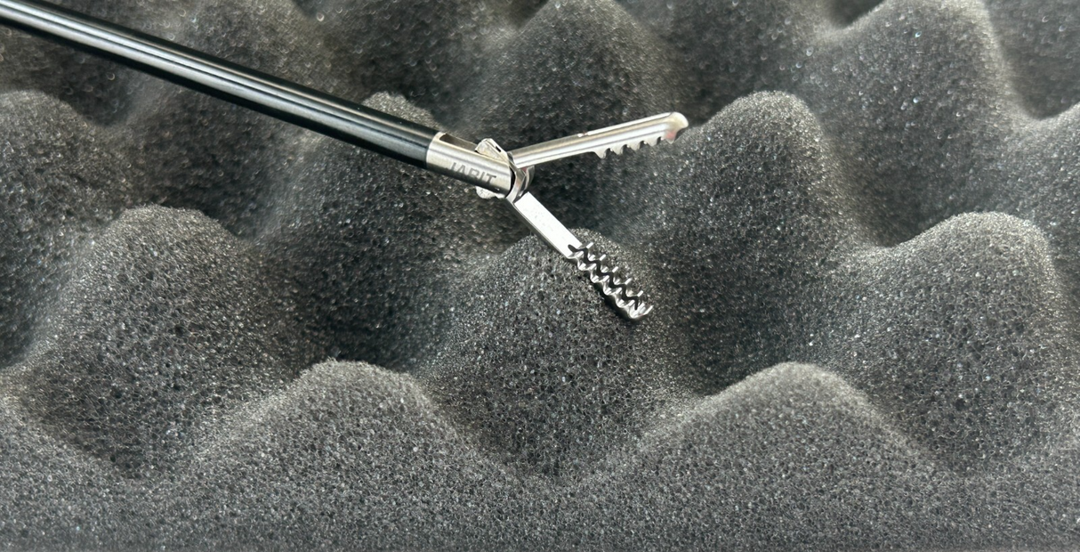 Jarit Surgical Roto-Lok 5mm x 37cm Fenestrated Jaws Grasping Forceps