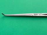 Aesculap Surgical Ligature Forceps, curved, 8 1/4", serrated