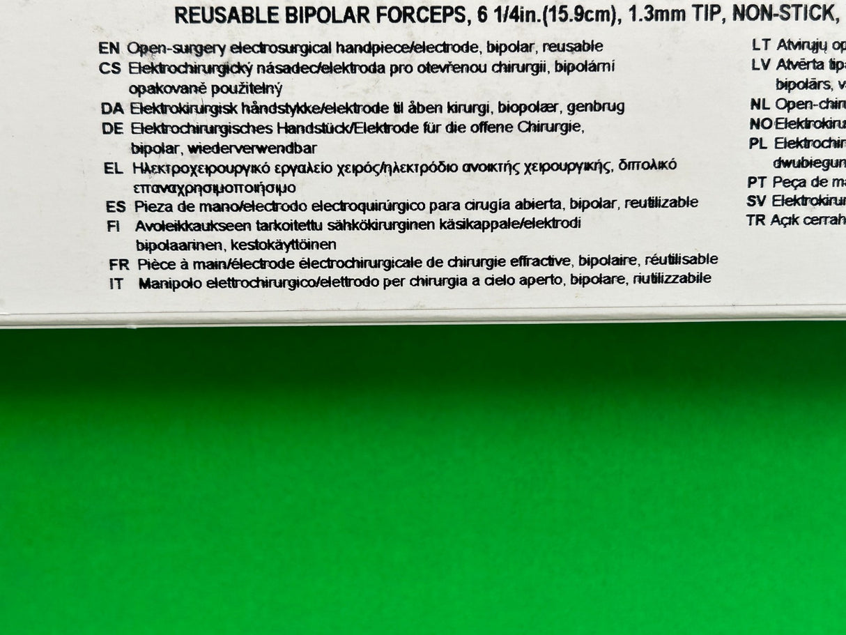 Kirwan 20-1613AU Reusable Yasargil Bayonet Bipolar Forceps, 6-1/4", 1.3mm Tip