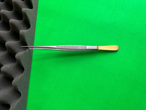 Jarit 130-437 Carb-Bite Tissue Forcep, TC, 8".