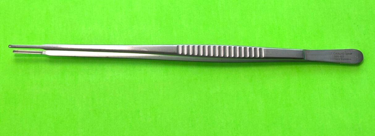 Jarit Surgical 2.8mm Tip Cardio-Grip DeBakey Thoracic Tissue Forceps 11-3/4"