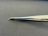 KLS Martin 20-307-14-07 Microneedle holder curved, with ratchet, 14.5 cm