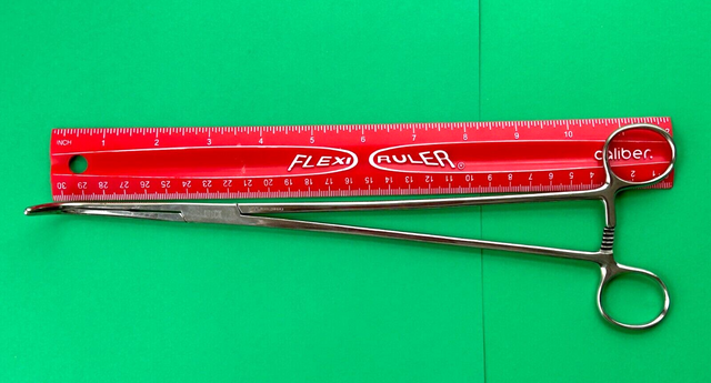 Weck Surgical 12" Mixter Thoracic Clamp Forceps, Angled Shaft