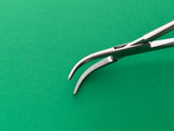Aesculap Surgical Ligature Forceps, Curved, 10-1/4", Serrated