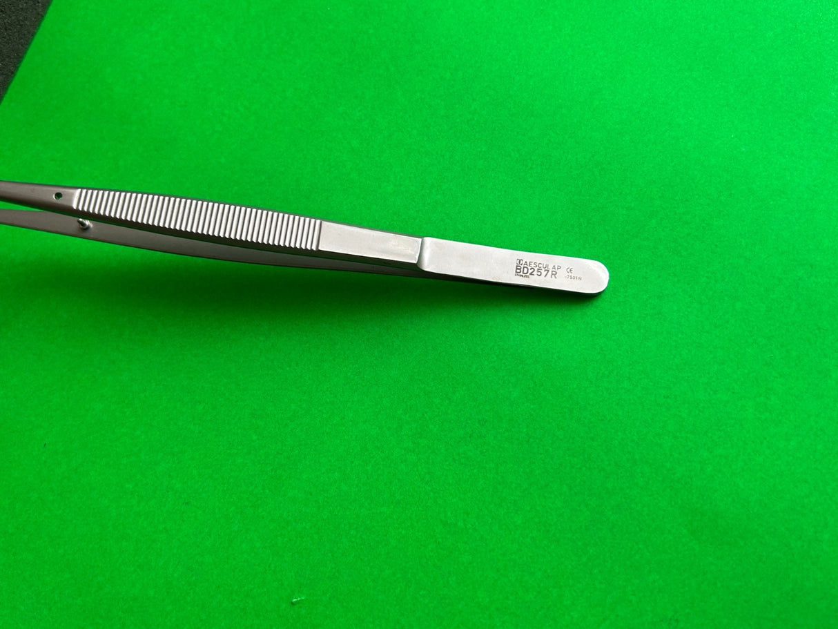 Aesculap BD257R Surgical Angled Dissecting Forceps,  7-7/8"