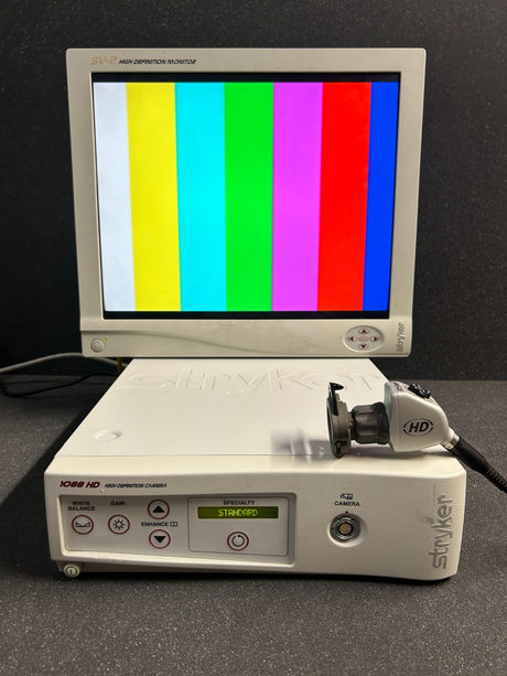 Stryker 1088 HD Camera Processor W/ Stryker 1088 HD Camera Head W/ Coupler SET
